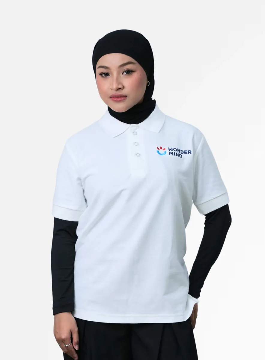 Pesan Kaos Polo Seragam Kantor Perusahaan Kreatif Wondermind