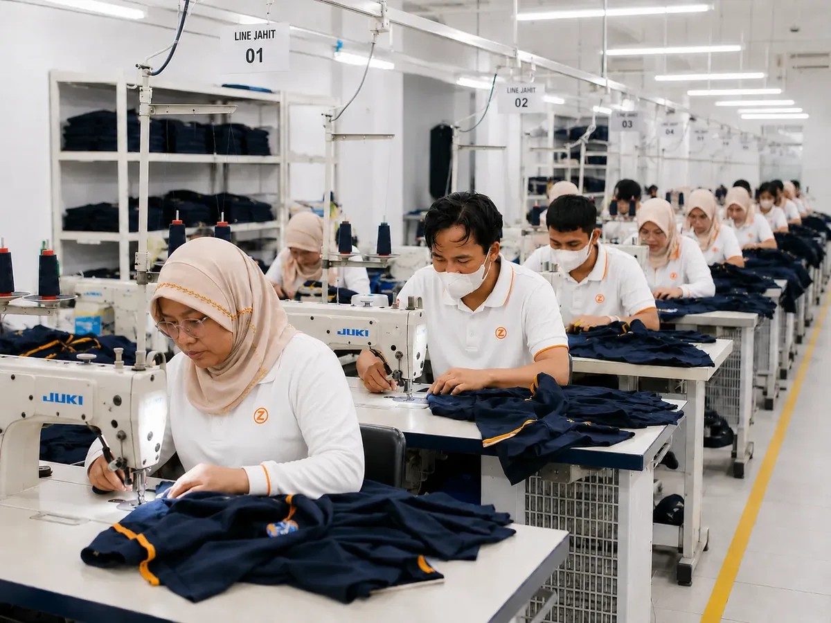 Tim produksi Pabrik Kaos melakukan koordinasi B2B